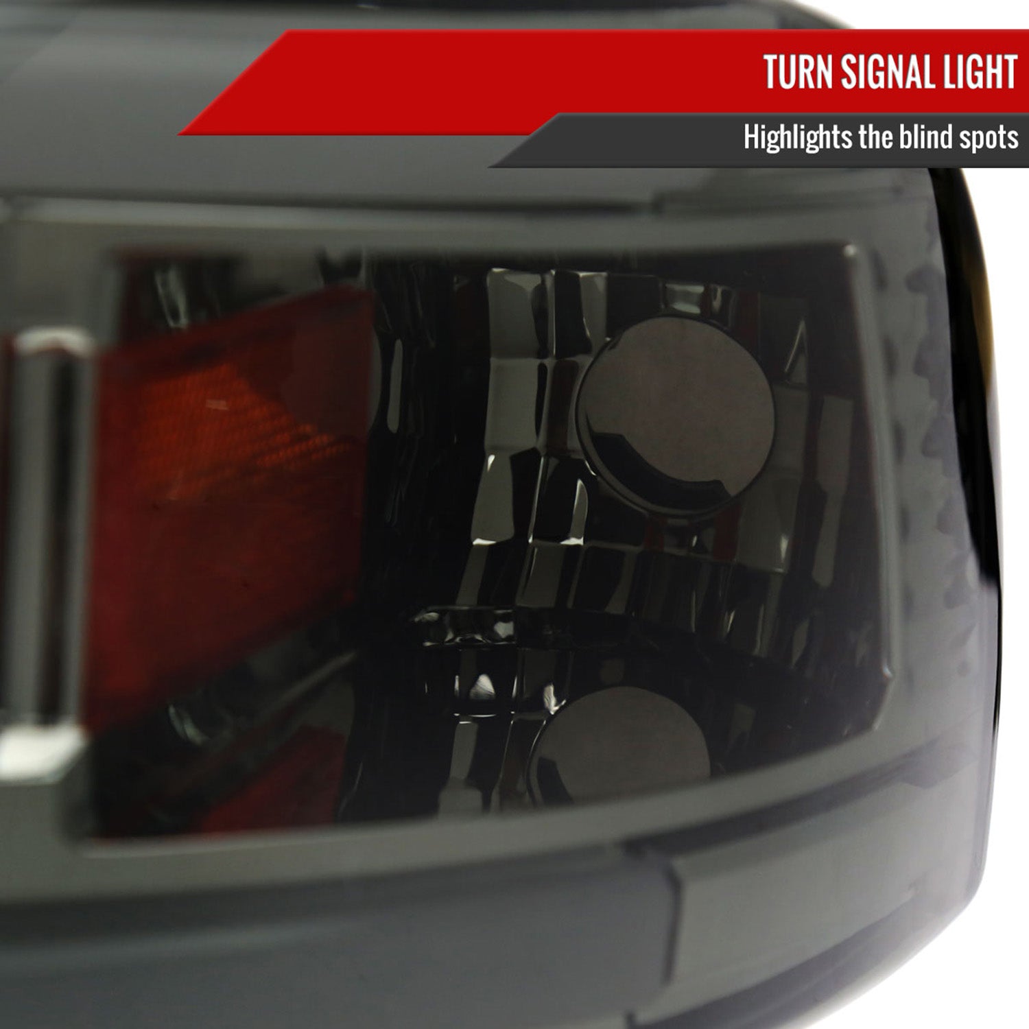 1994-2001 Dodge RAM 1500/ RAM 2500/3500 Dual LED Bar Factory Headlights Smoke