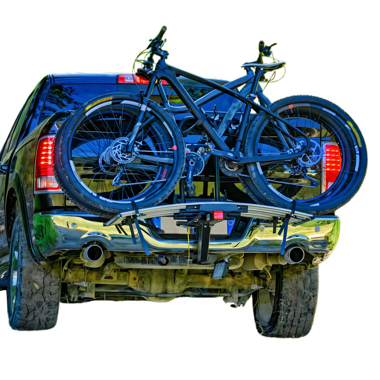 Hitch Mounted Foldable 2 Bicycle Carrier 2” Receiver Car Truck SUV