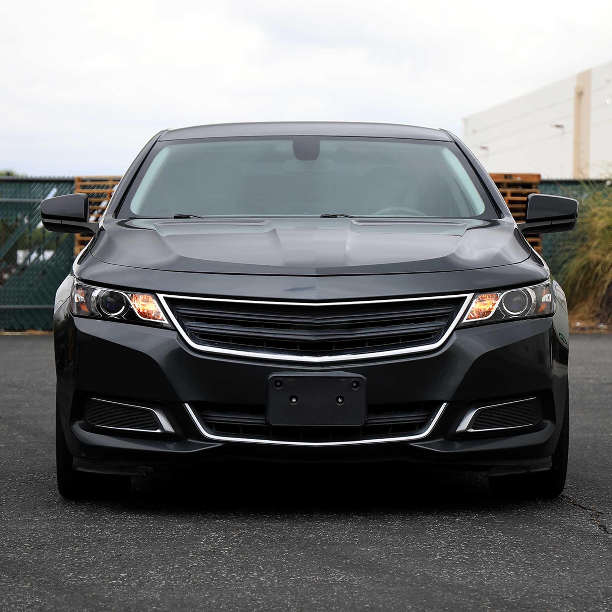 For Chevrolet Impala 2014-2020 Factory Style Projector Headlights Jet Black Housing Clear Lens