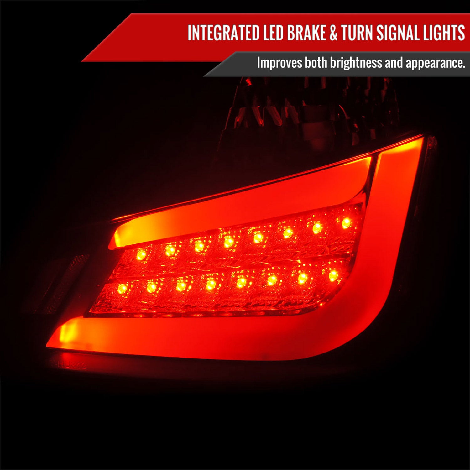 2011-2013 Scion tC LED Tail Lights Matte Black Housing/Clear Lens