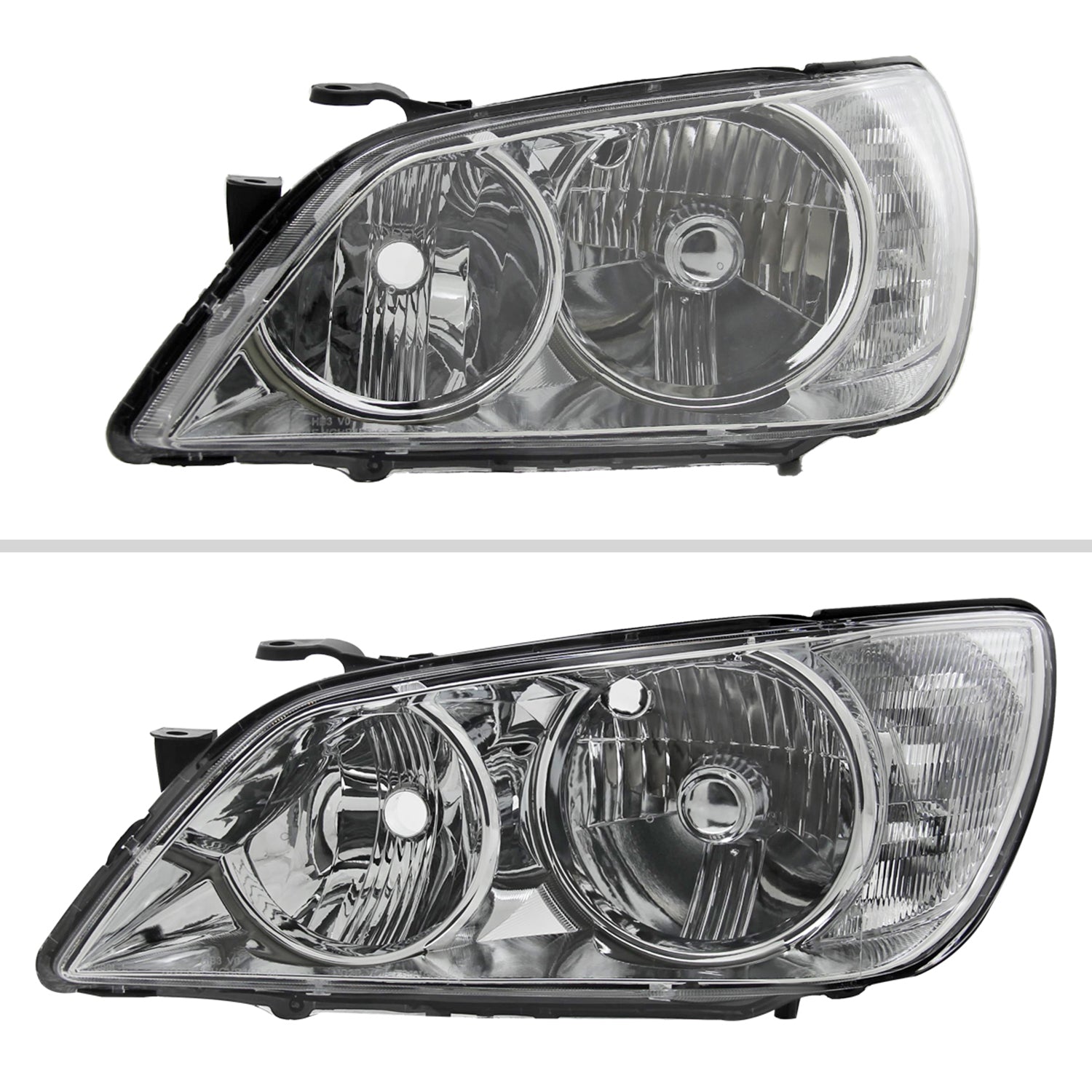 2001-2005 Lexus IS300 Factory Style Crystal Headlights Chrome/Clear Lens