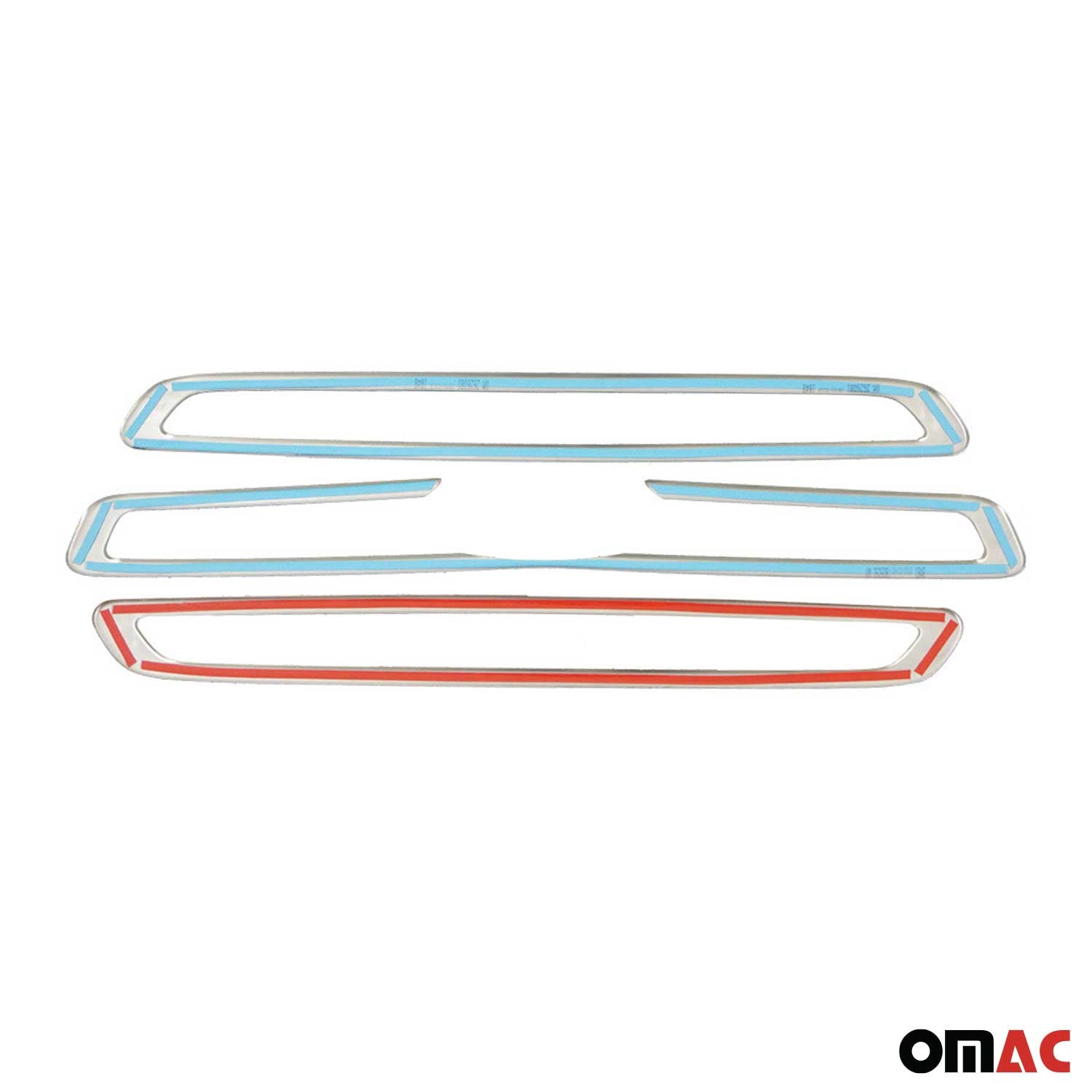 2015-2020 Ford Transit 150 250 350 Front Bumper Grill Trim Molding Stainless Steel 3Pcs