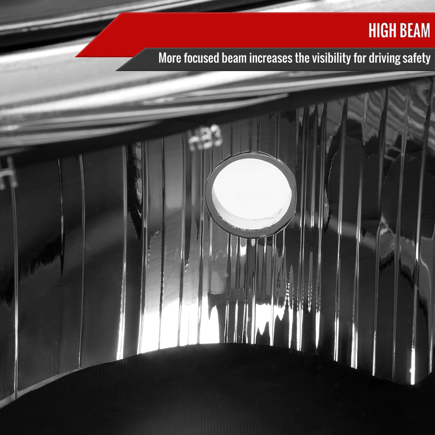 2003-2023 Chevy Express/GMC Savana Factory Headlights Amber Bumper Lamp Black