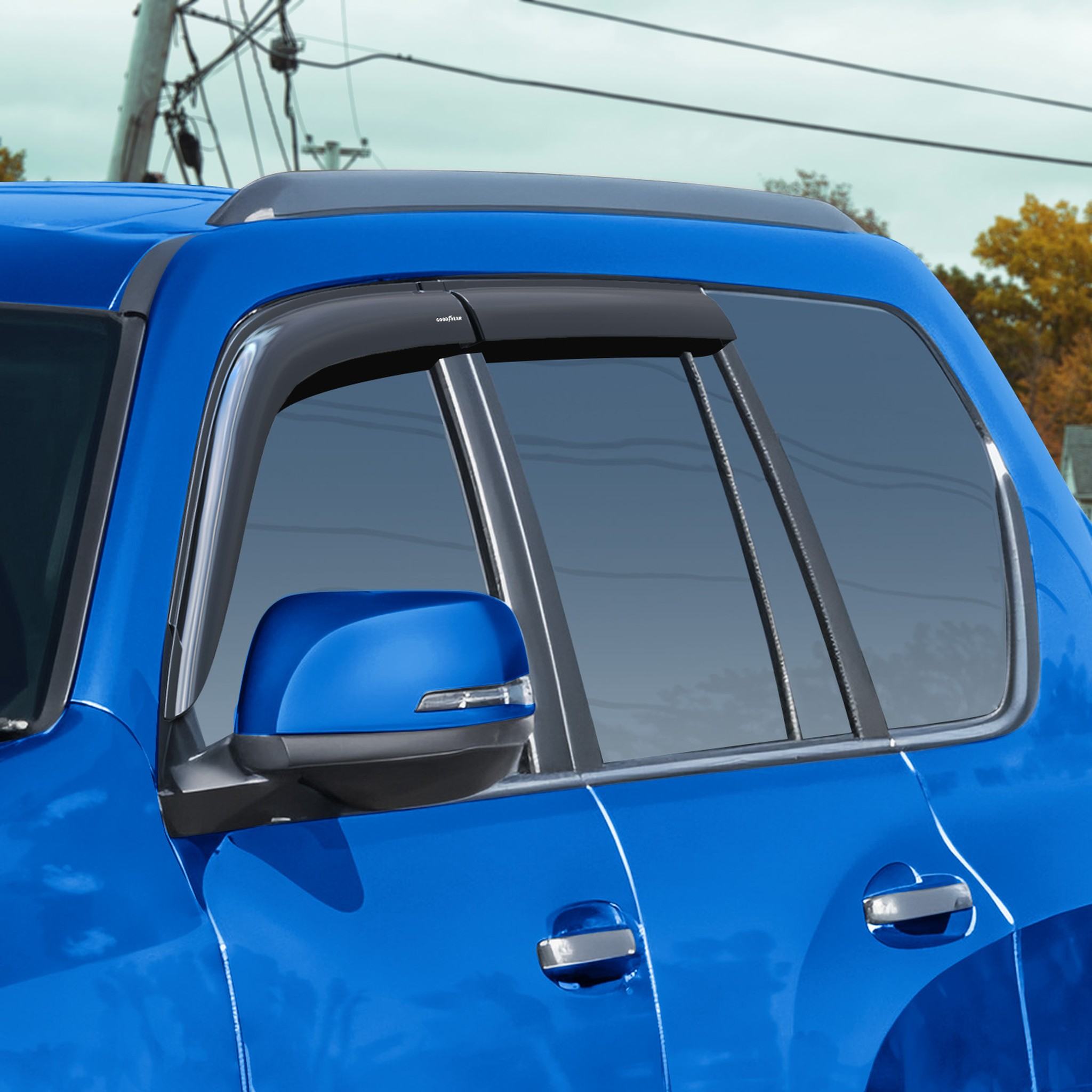 Goodyear Wind Deflectors for Lexus GX 460 2010-2023 Tape-On Premium Smoke 4Pcs