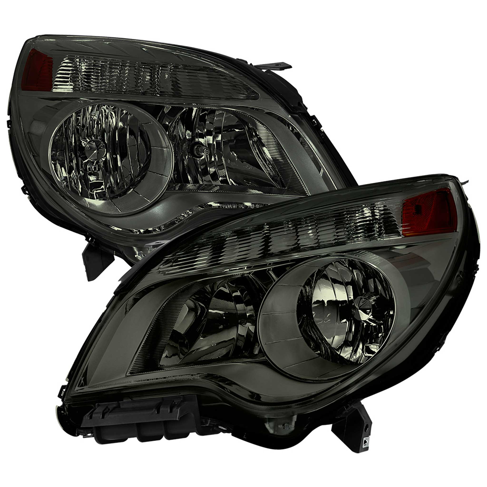For Chevrolet Equinox 2010-2015 Factory Style Headlights Chrome Housing Smoked Lens