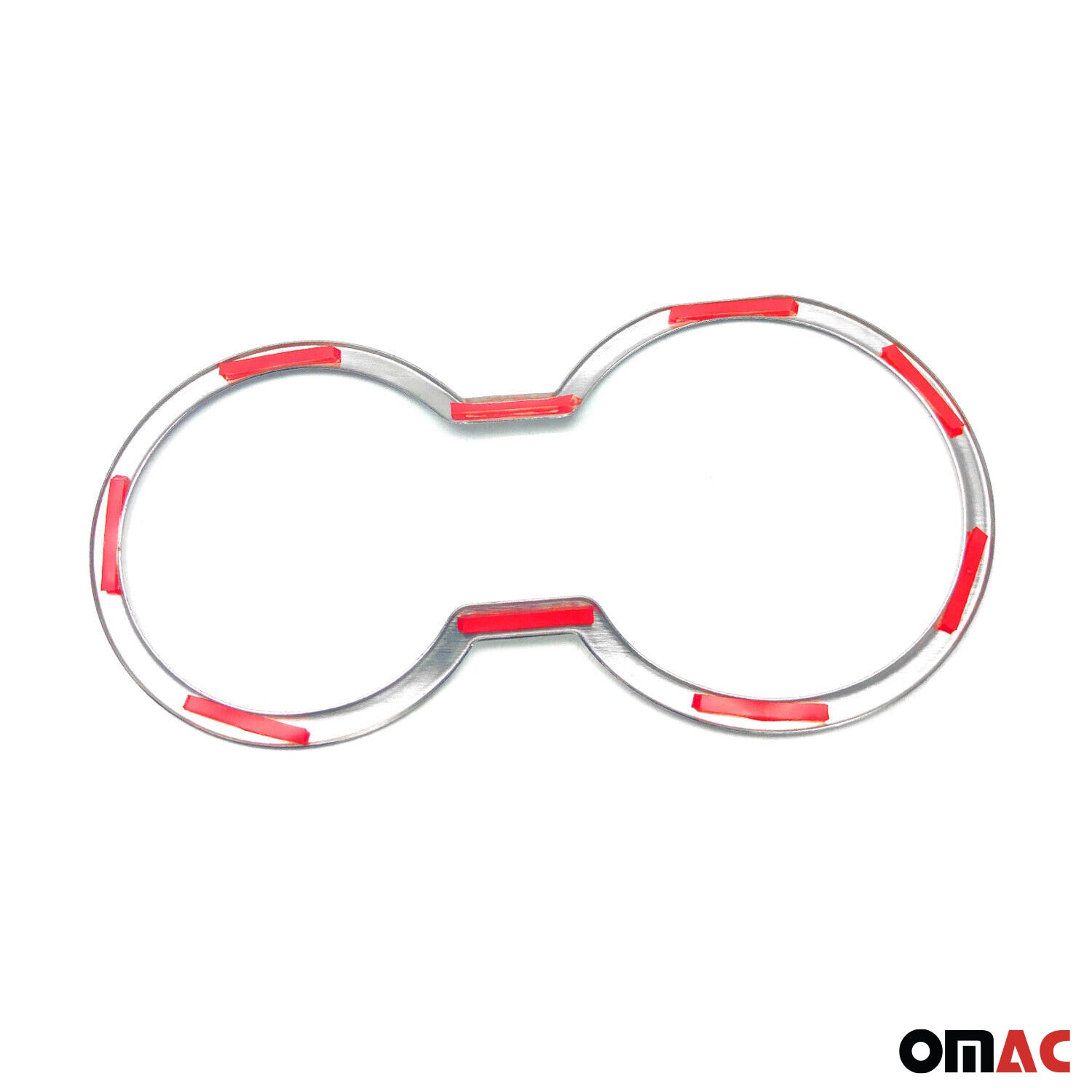 2011-2016 Kia Sportage Cup Holder Frame Inner Molding Trim Silver Stainless Steel 1Pc