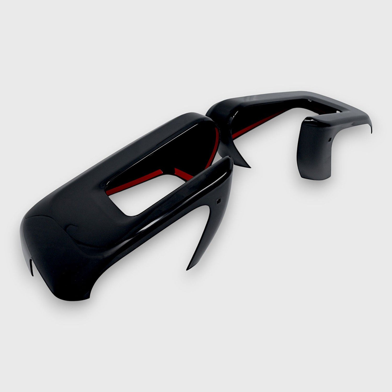 2021-2024 Ford F-150 Mirror Cover Caps Gloss Black 2Pcs ABS Plastic