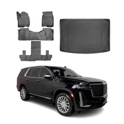 2021-2025 Cadillac Escalade ESV Floor Mats & Cargo Liner Full Set Black