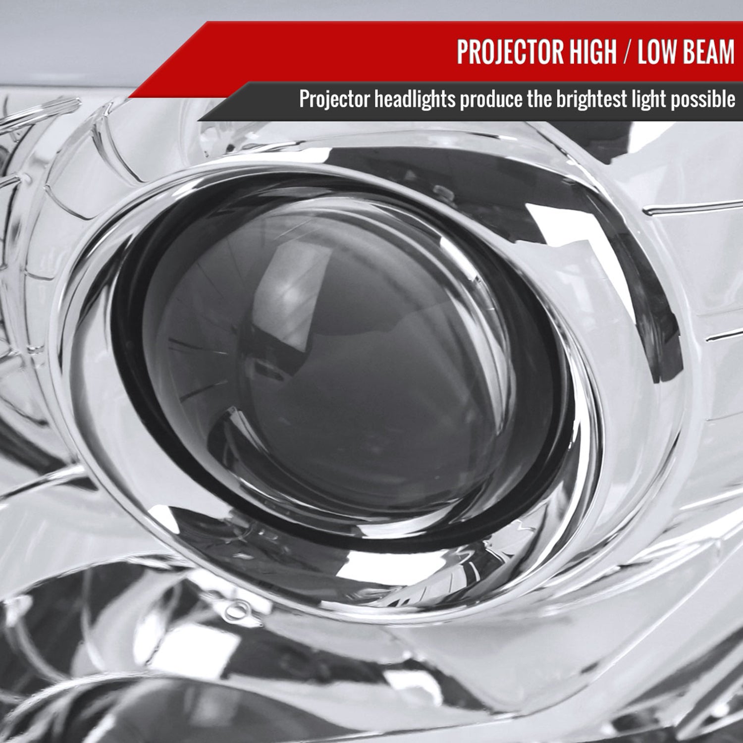 2012-2015 Toyota Tacoma Sequential LED Bar Projector Headlights Chrome