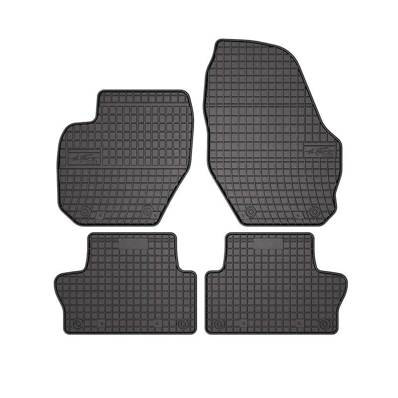 2010-2017 Volvo XC60 Floor Mats Liners Full Set All Weather Rubber Black