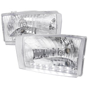 1999-2004 Ford F-250/350/450/550/Excursion Factory Headlights LED Light Chrome