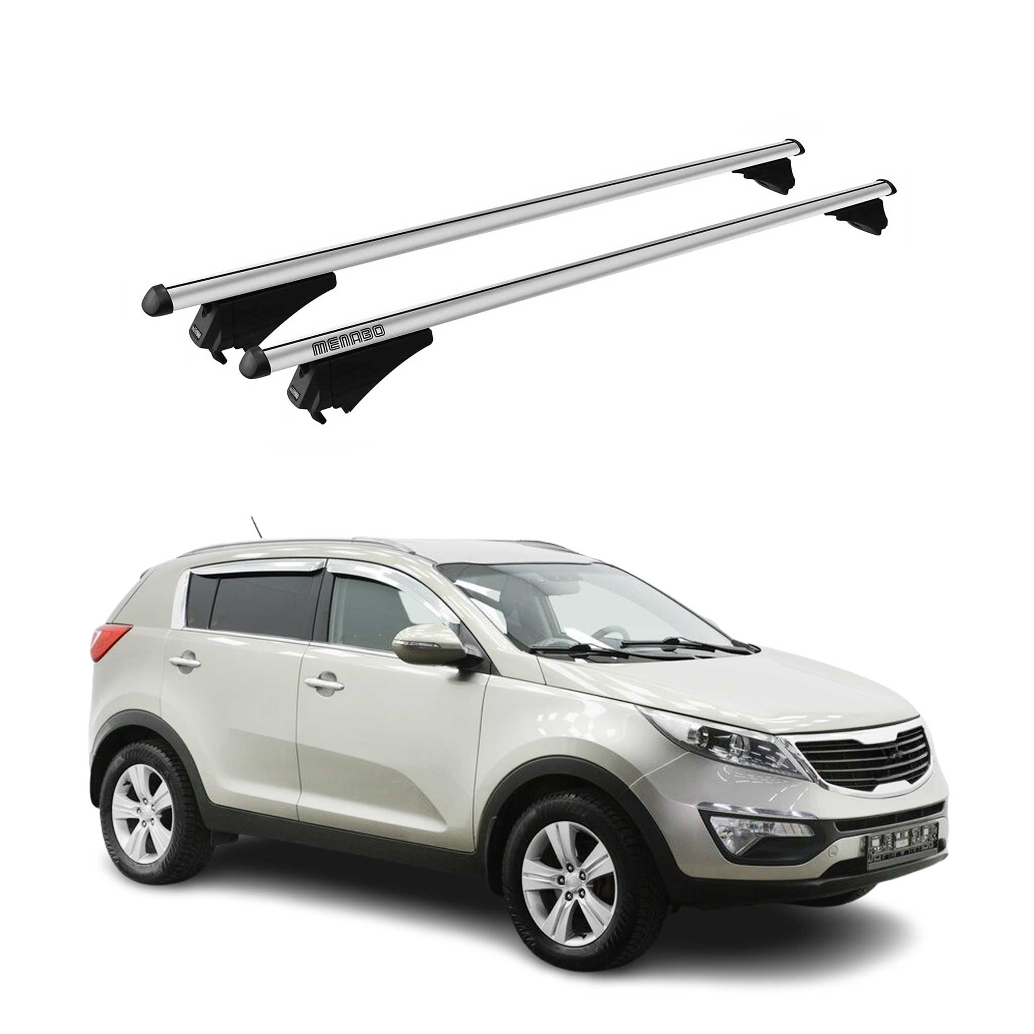 2015-2016 Kia Sportage Roof Rack Cross Bars Silver