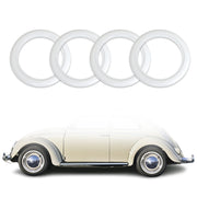 15" Rims Portawalls White Wall Tire Insert Trim Sidewall Set of 4 Pcs