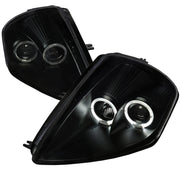 2000-2005 Mitsubishi Eclipse Dual Halo Projector Headlights Black/Smoke Lens