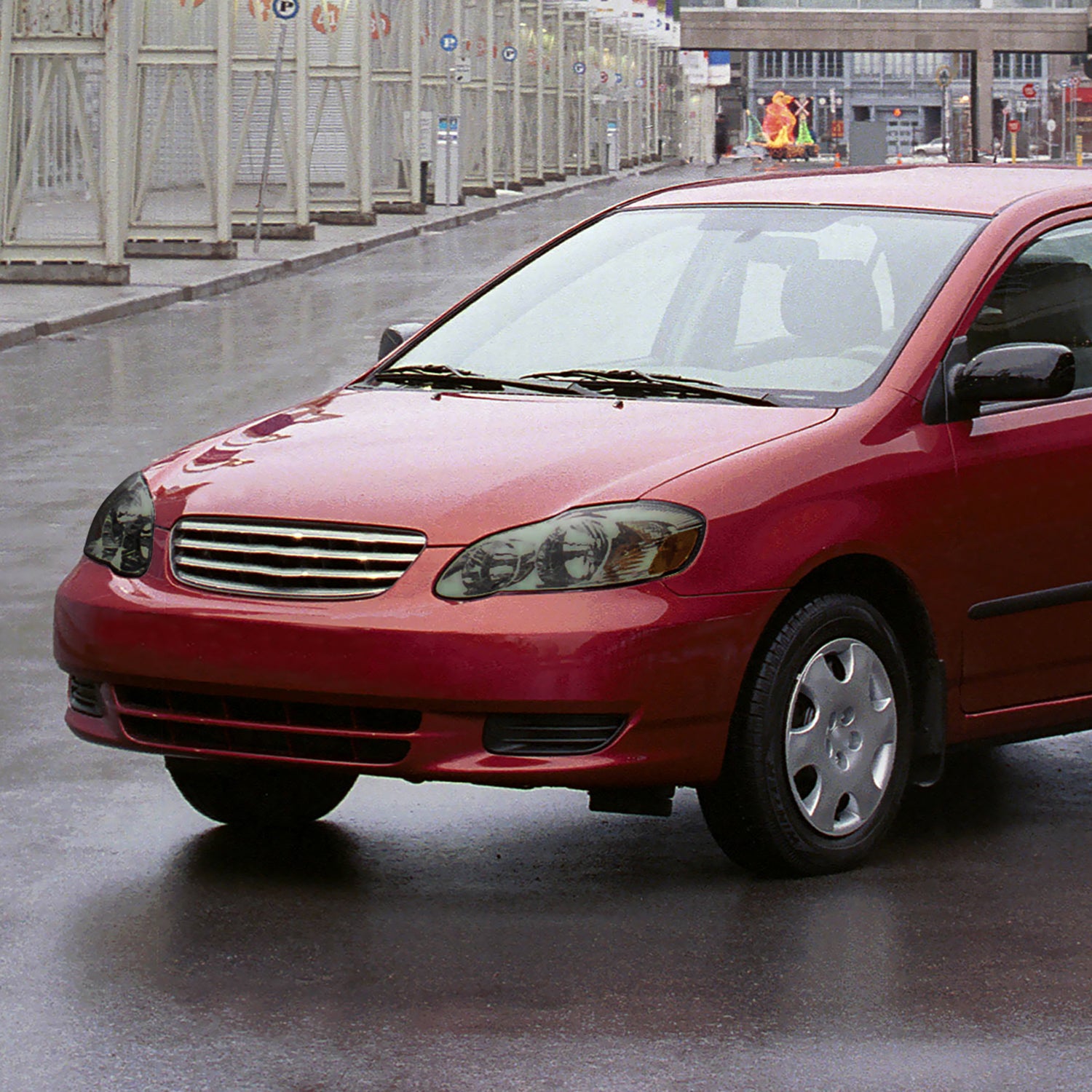 2003-2008 Toyota Corolla Factory Style Headlights Chrome/Light Smoke Lens