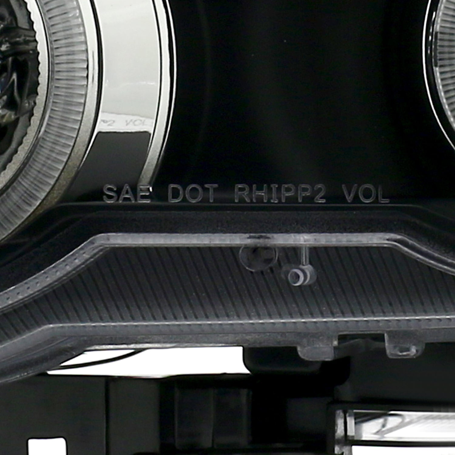 2001-2003 BMW E53 X5 Dual Halo Projector Headlights Matte Black/Clear Lens