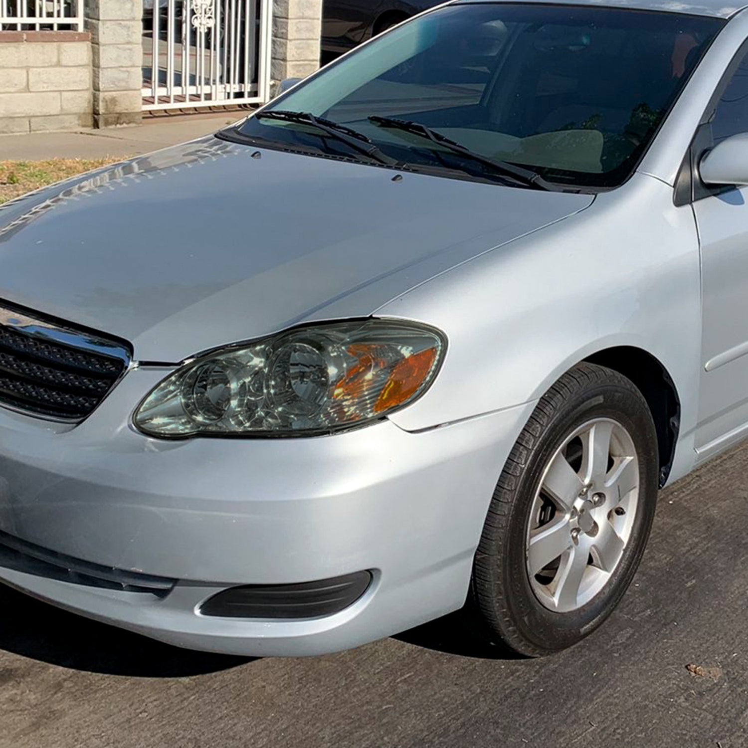 2003-2008 Toyota Corolla Factory Style Headlights Chrome/Light Smoke Lens