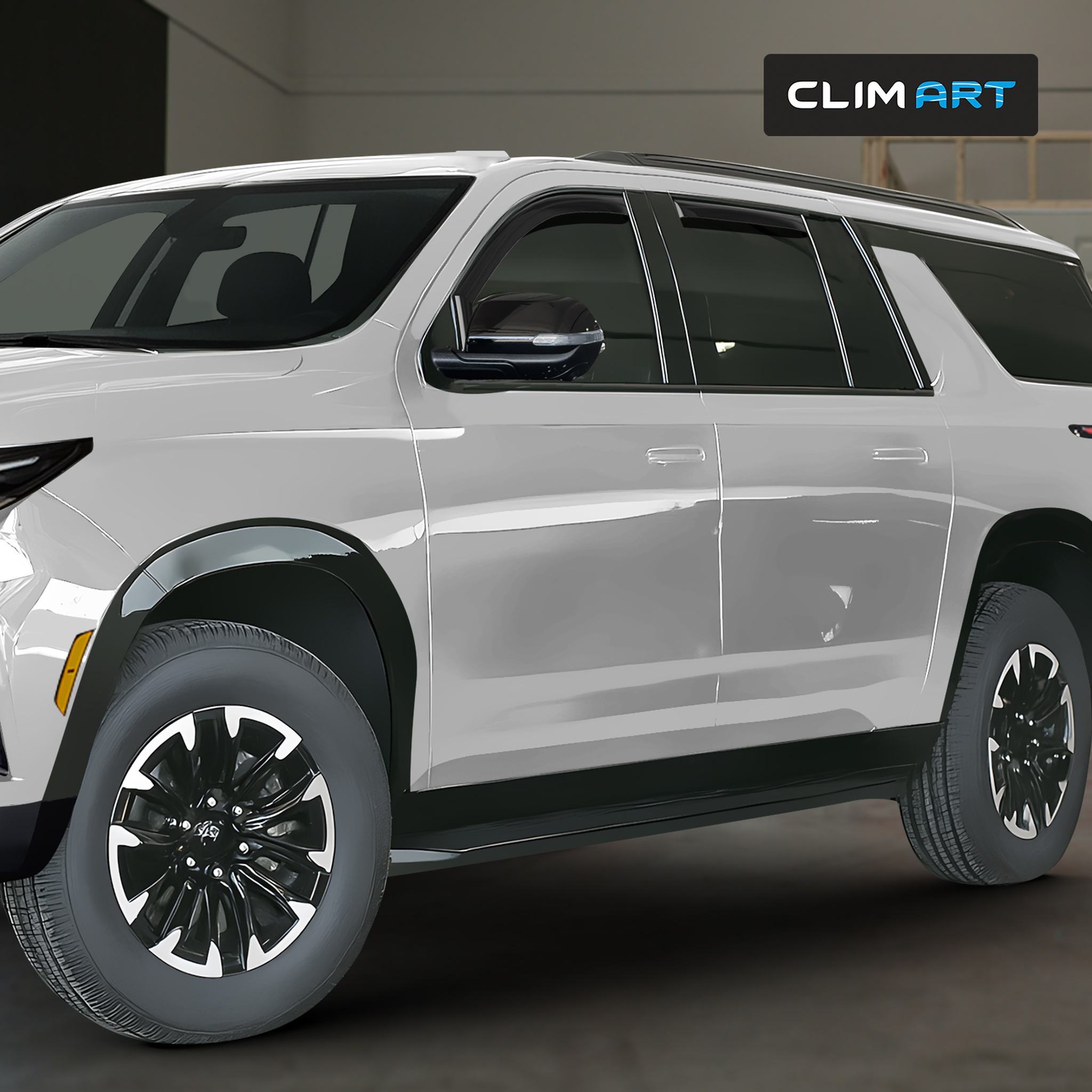 Clim Art Wind Deflectors for Chevrolet Traverse 2024-2026 Dark Smoke 4Pcs