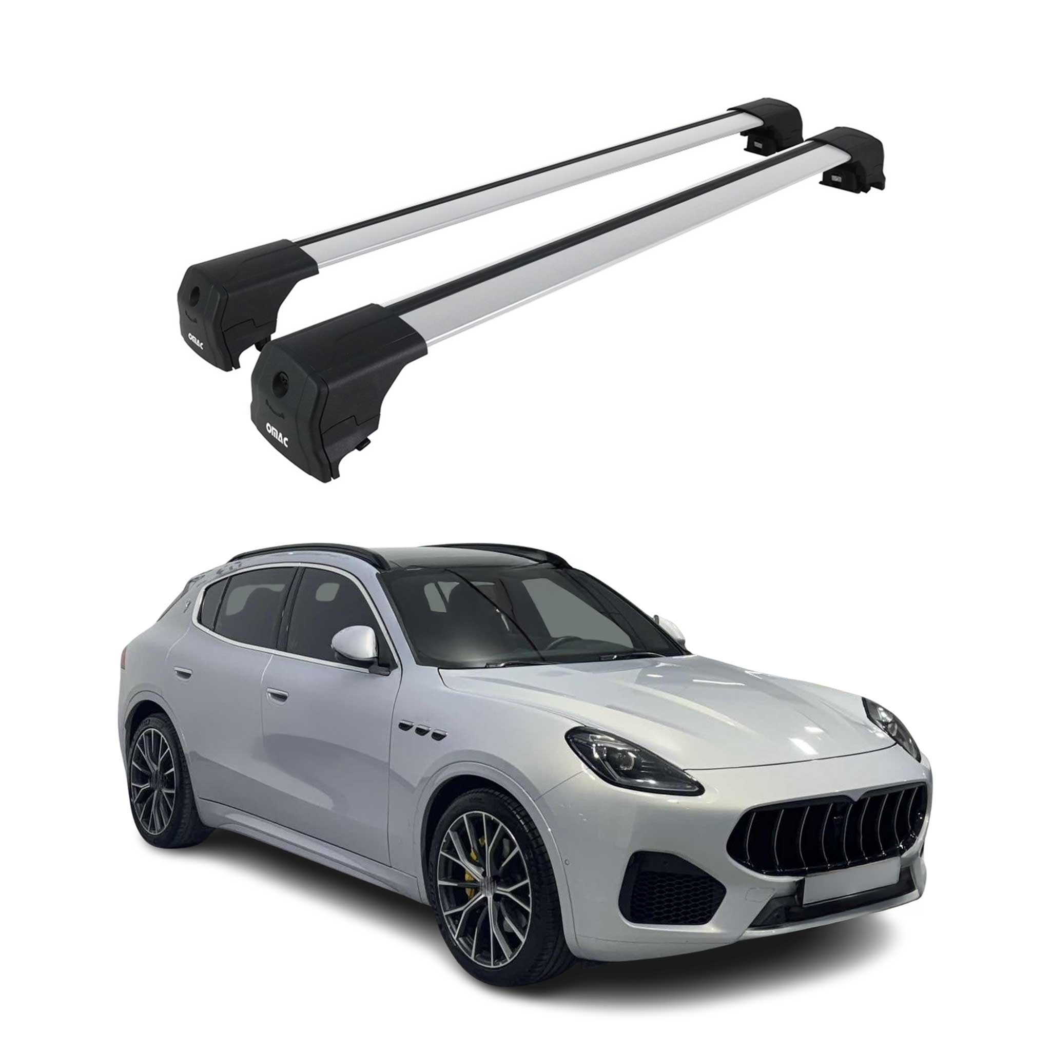2023-2026 Maserati Grecale Roof Rack Cross Bars Silver