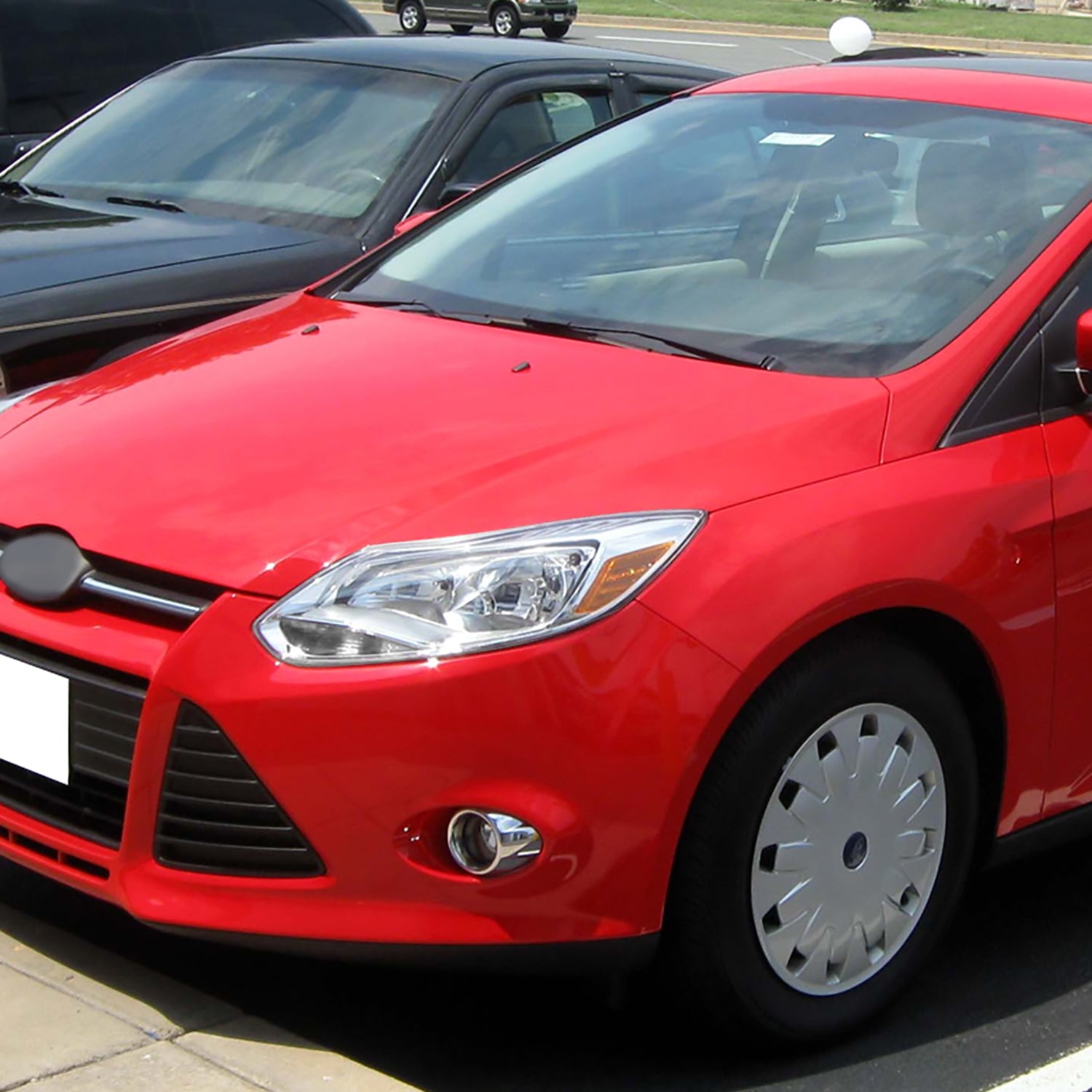 2012-2014 Ford Focus Factory Style Headlights w/ Amber Reflectors Chrome/Clear