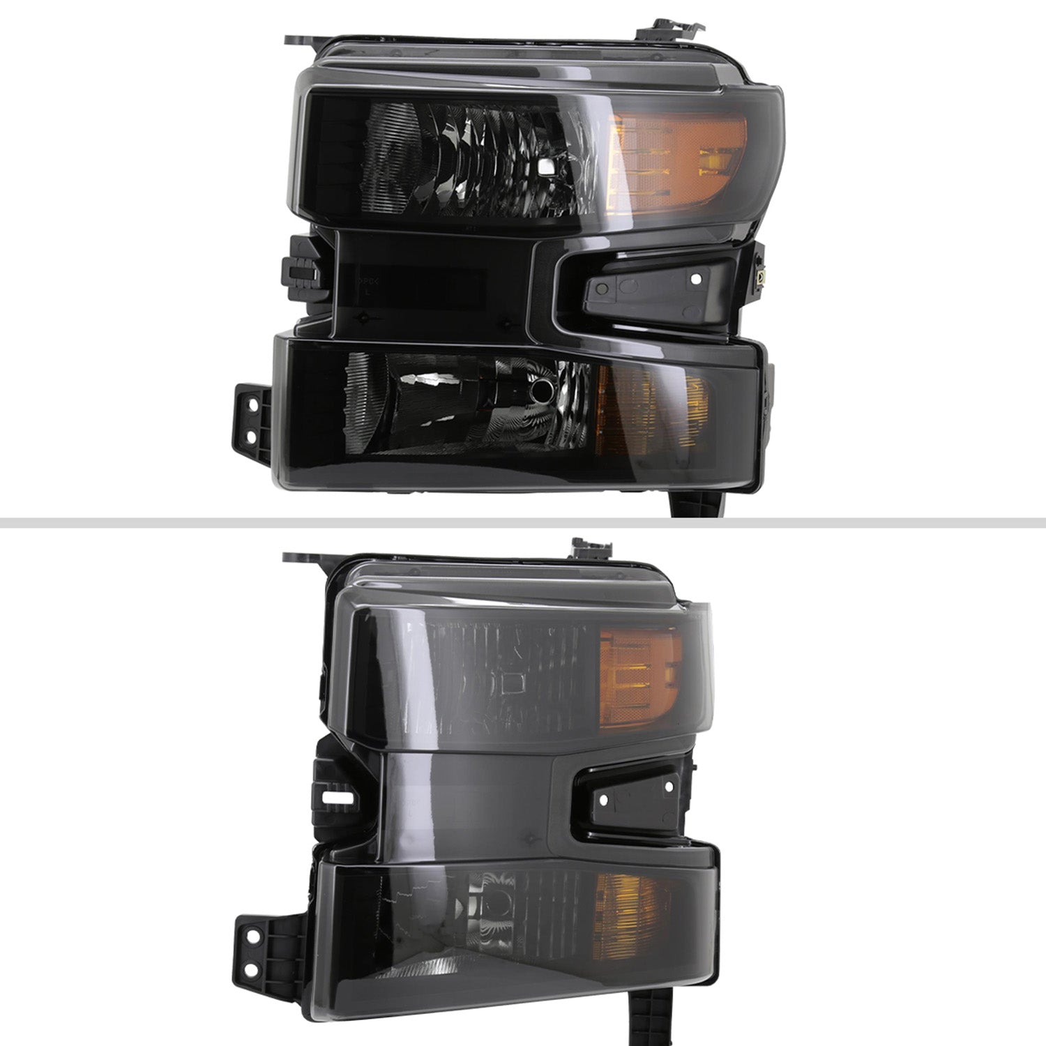 2019-2021 Chevy Silverado 1500 Factory Projector Headlight Matt Black/Smoke