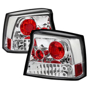 2005-2008 Dodge Charger Tail Lights Chrome Housing/Clear Lens