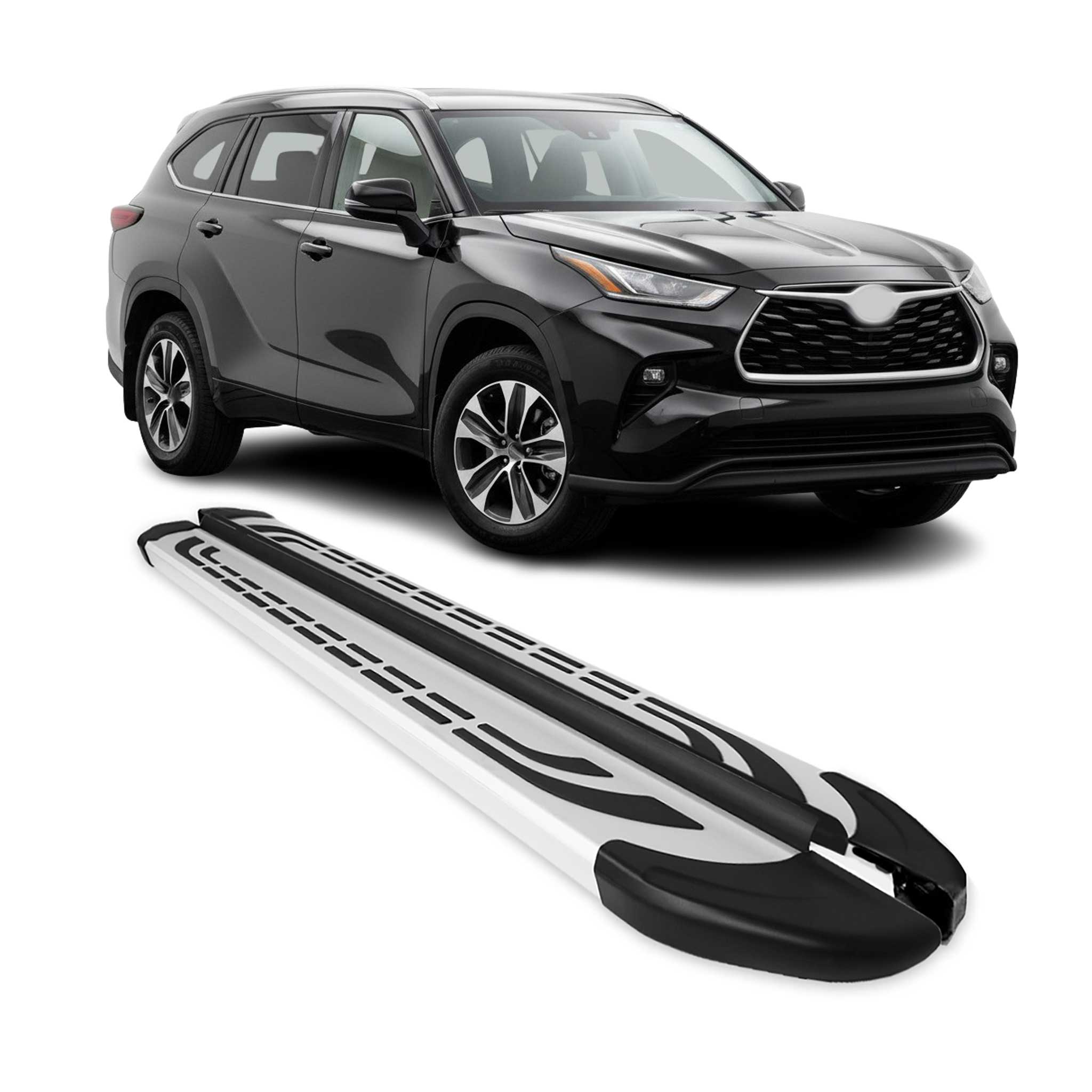 2020-2025 Toyota Highlander Nerf Bar Side Step Running Boards Alu 2x