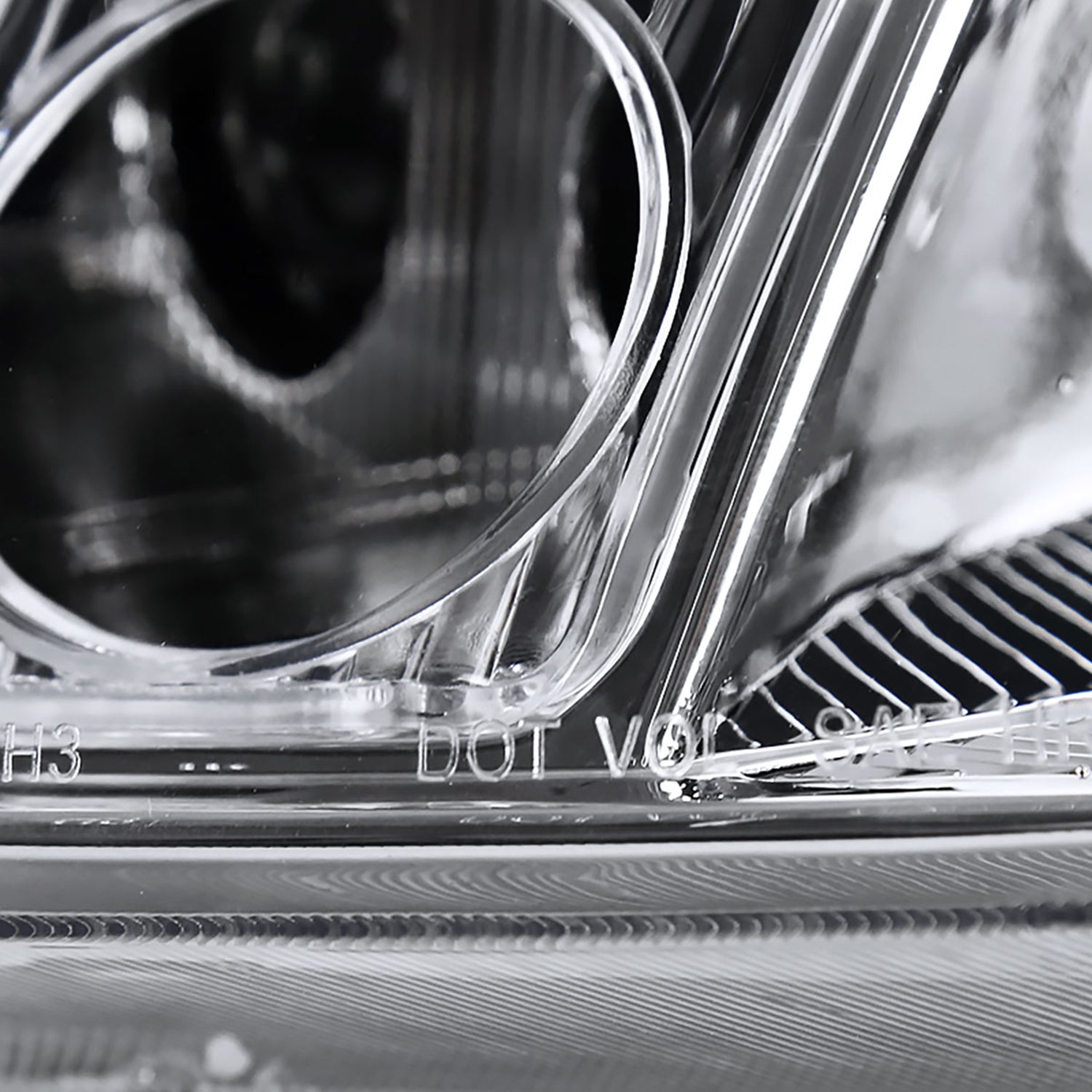 2004-2006 Nissan Maxima Projector Headlights w/ Amber Reflectors Chrome/Clear