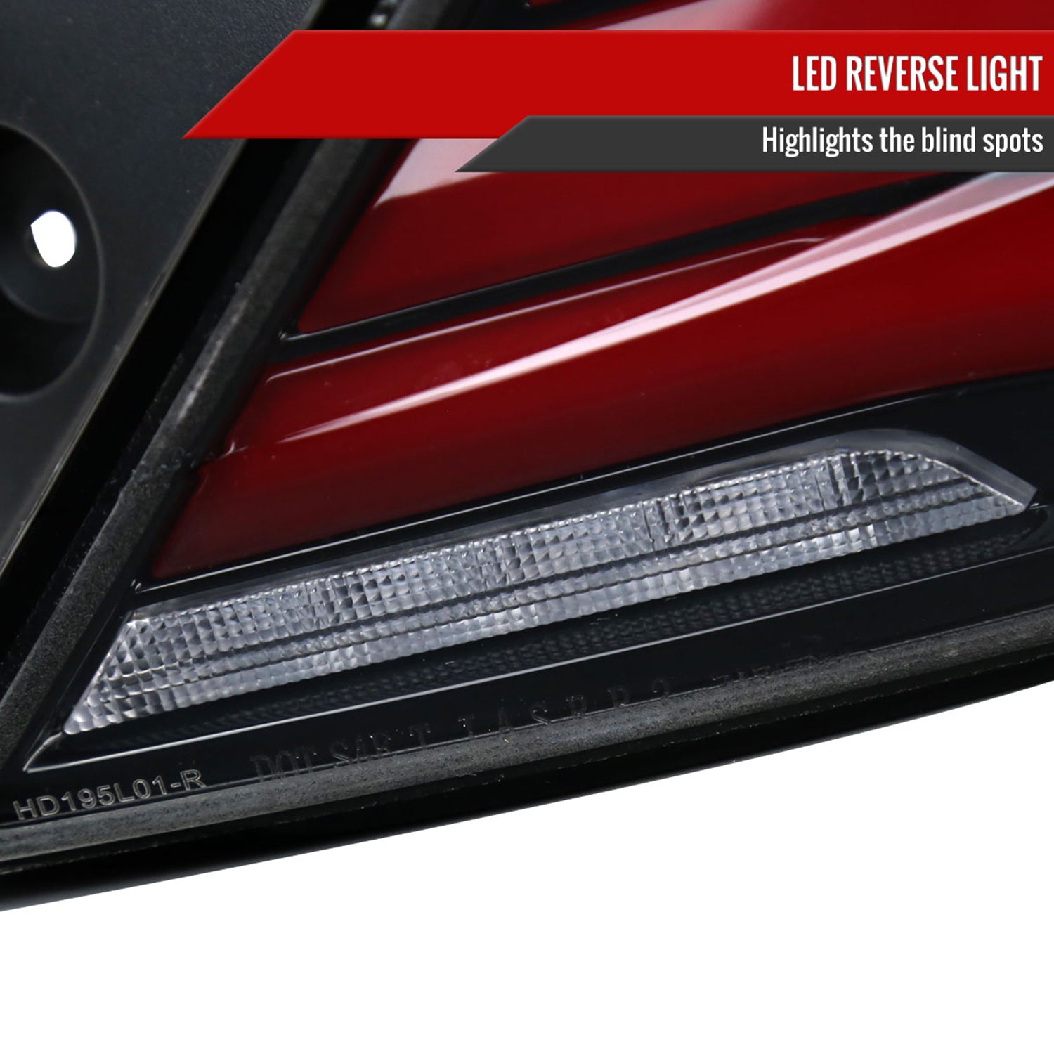 2017-2021 Honda Civic Hatchback LED Signal Tail Lights Jet Black/Clear