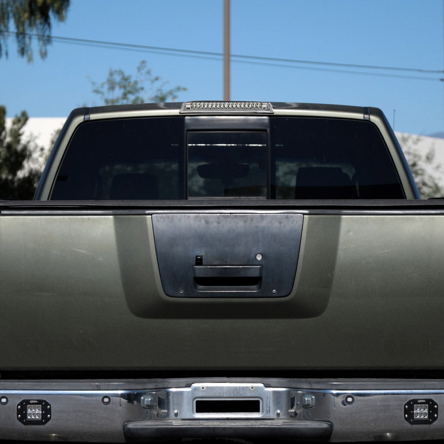 2004-2015 Nissan Titan LED 3rd Brake Light Chrome Housing/Clear Lens