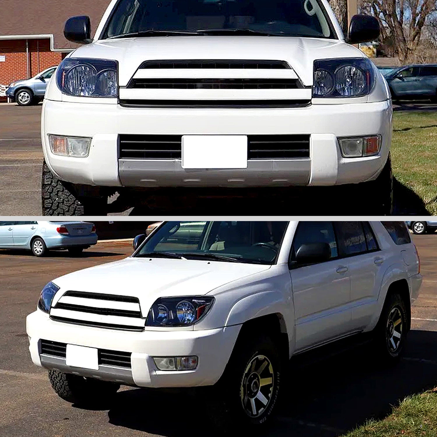 2003-2005 Toyota 4Runner Factory Style Headlights Matte Black/Clear Lens