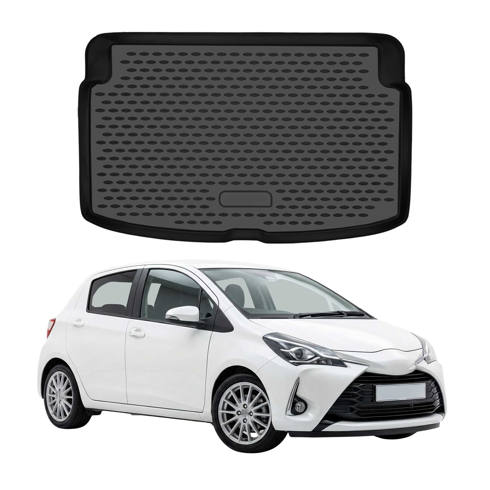 Cargo Mats Liner for Toyota Yaris Hatchback 2015-2018 Facelift Upper Trunk Mat