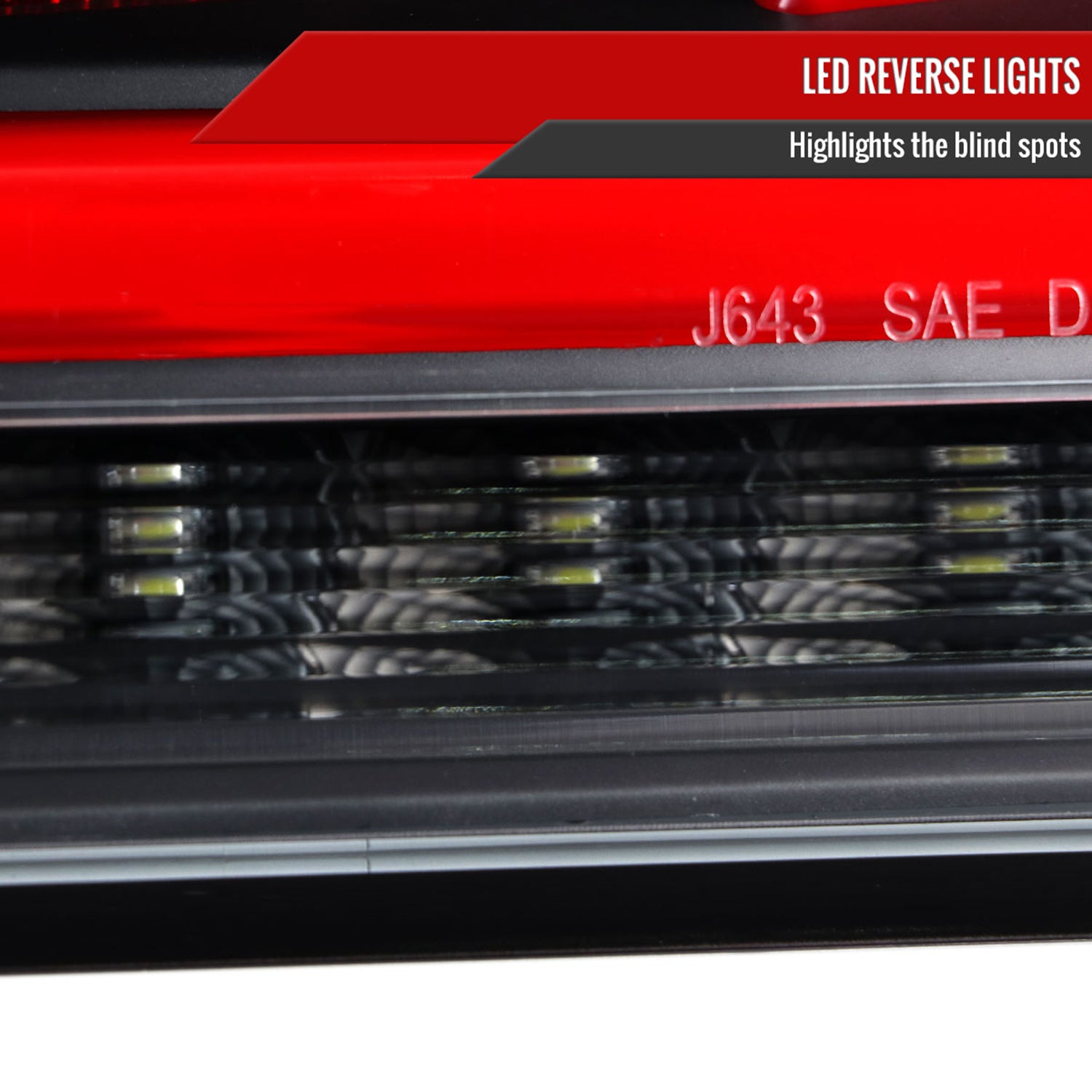 2010-2016 Hyundai Genesis Coupe Red Bar LED Tail Lights Satin Black/Clear