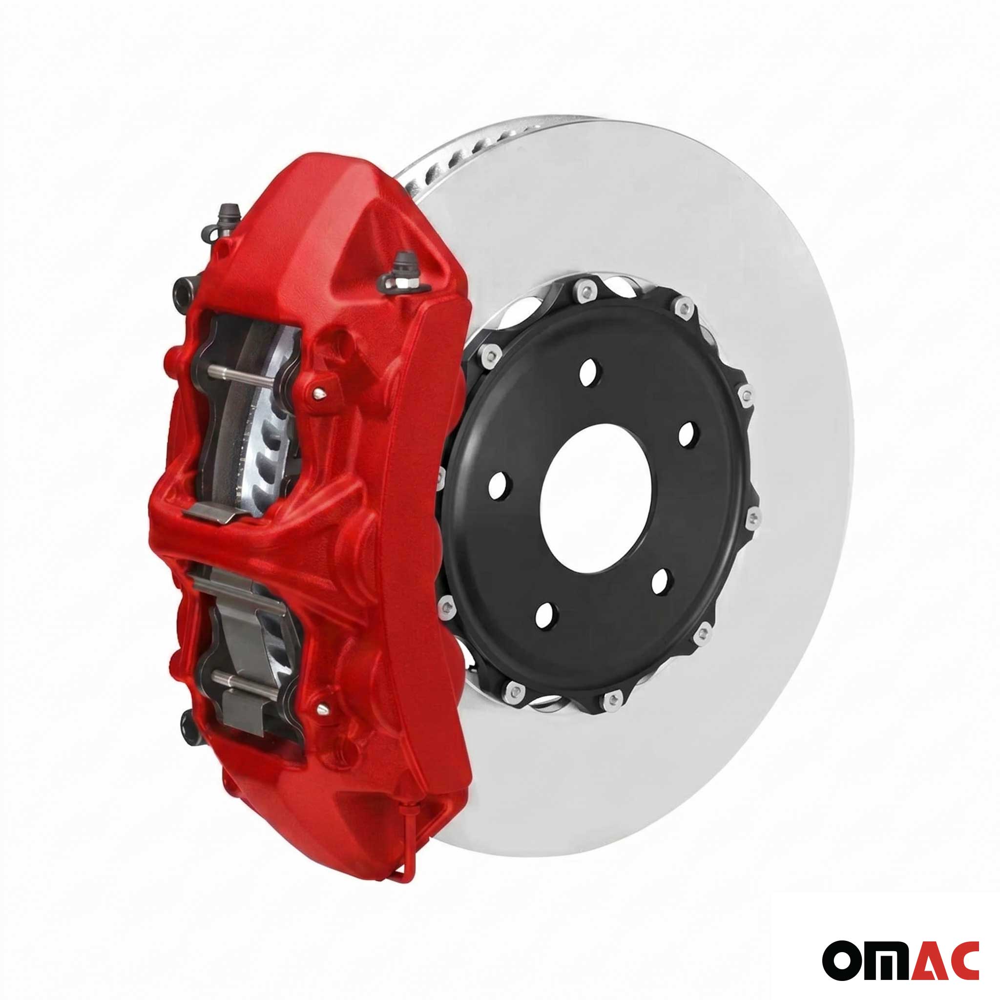 OMAC Brake Caliper Epoxy Based Car Paint Kit Texas Red Matt High-Temp