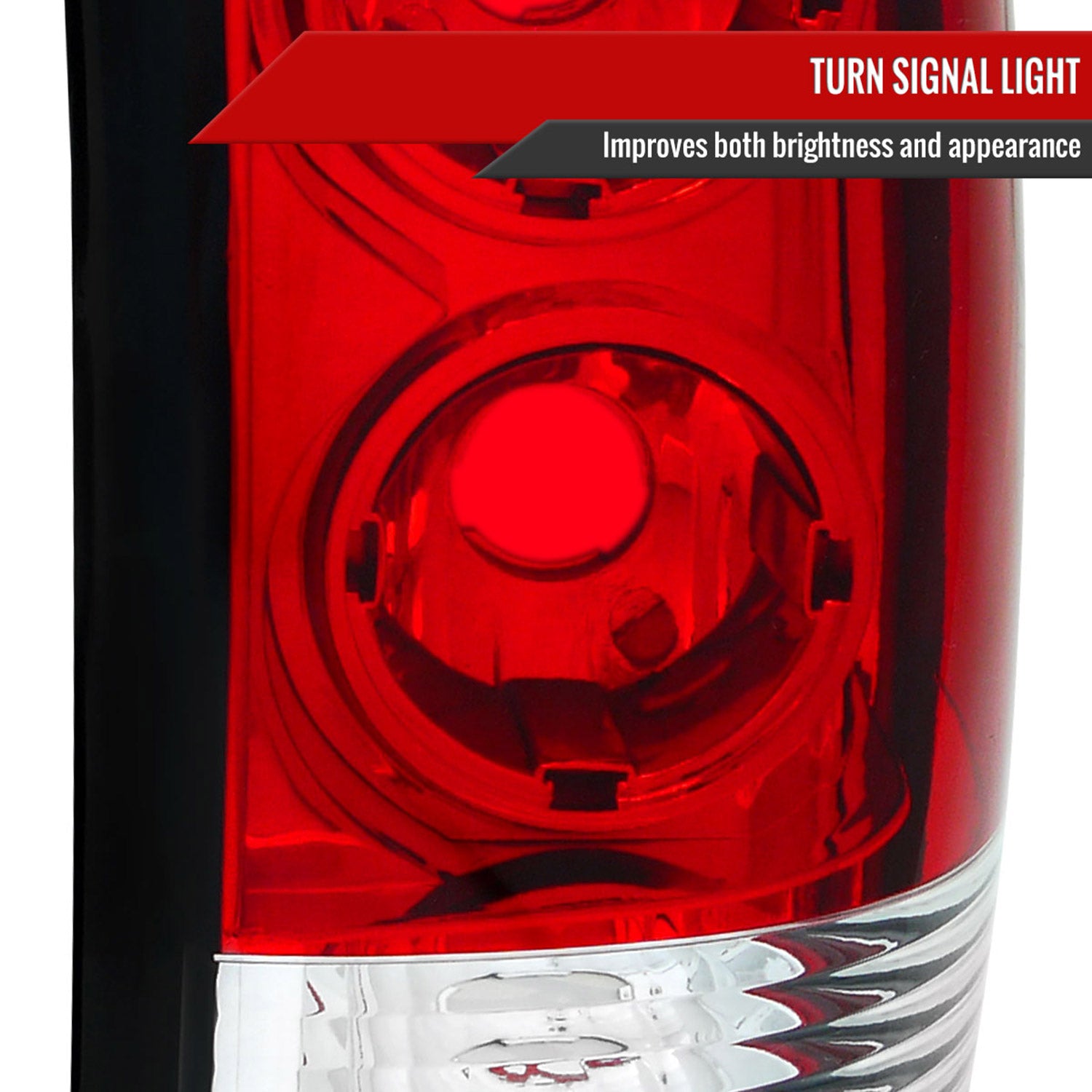 1999-2002 Chevy Silverado/ 1999-2006 GMC Sierra Tail Lights - APC Chrome/Red