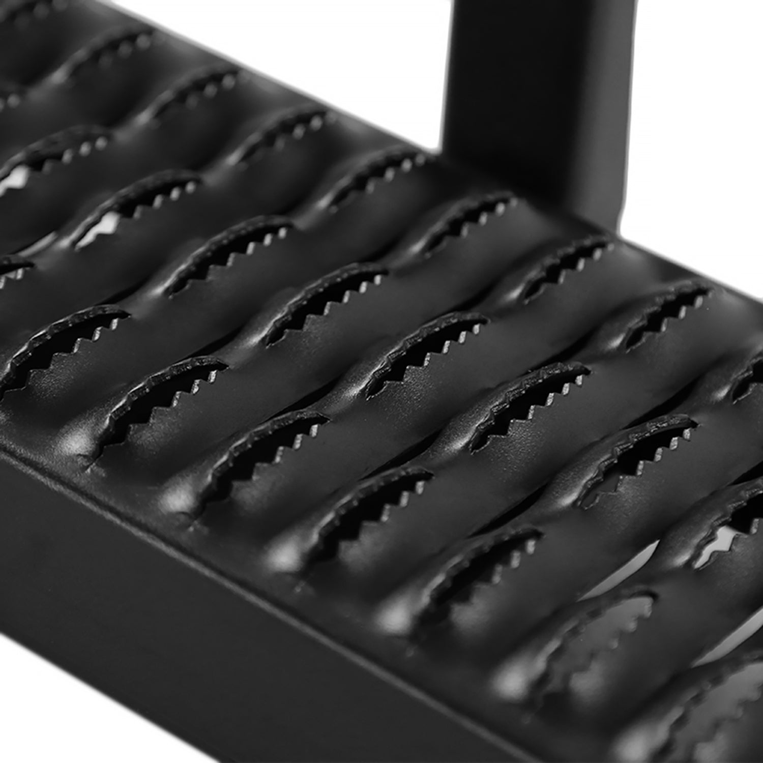 Universal Black Alu Hitch Mounted 6" Drop Rear Bumper Step For 2" Hitch Receiver