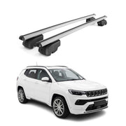 Roof Rack Cross Bars Luggage Carrier for Jeep Compass 3.gen 2026-2027 Gray 2 Pcs