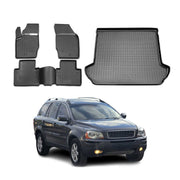 2003-2014 Volvo XC90 Floor Mats & Cargo Liner Full Set All Weather Black