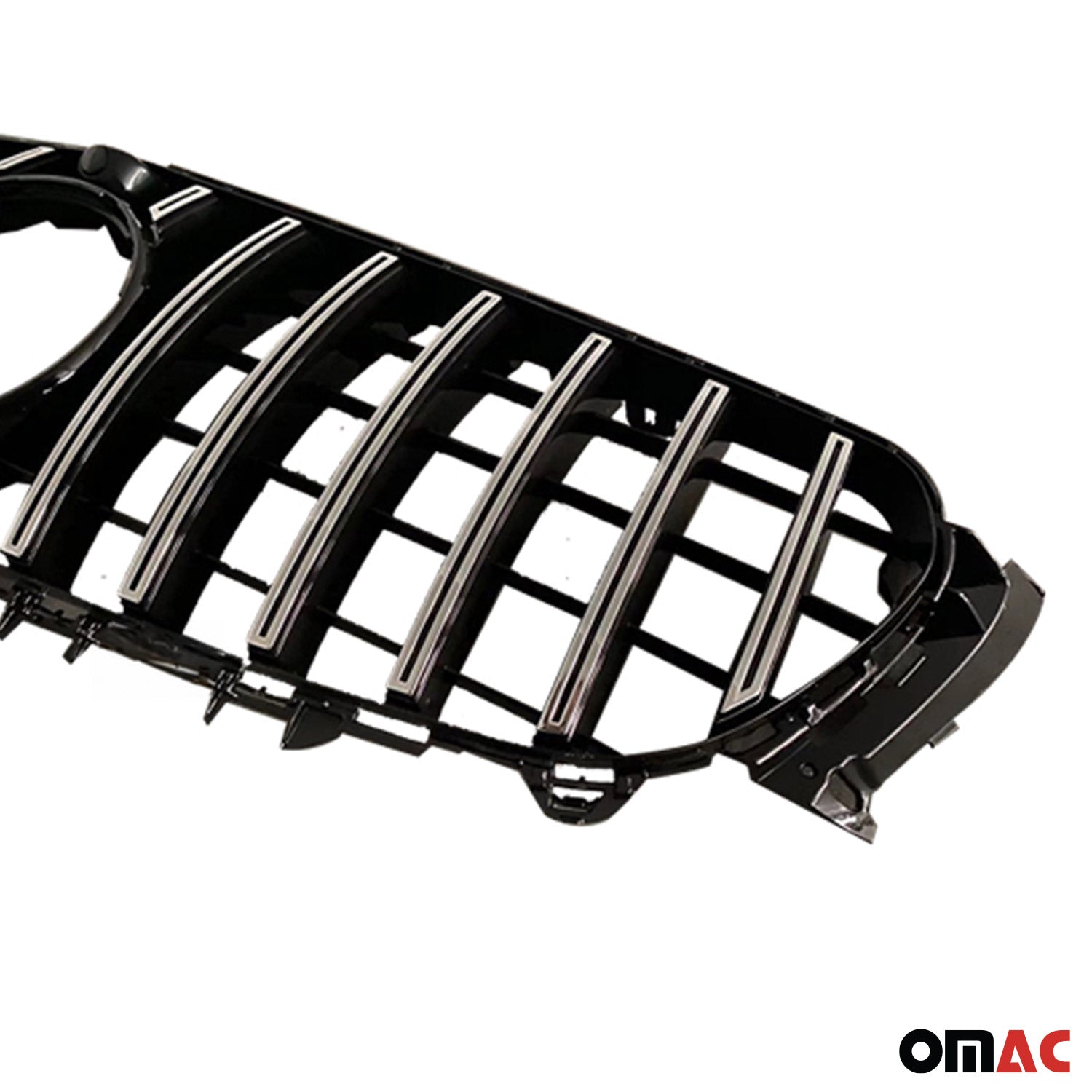 2017-2020 Mercedes E Class W213 GT Pre-FL Front Bumper Grille Chrome Silver