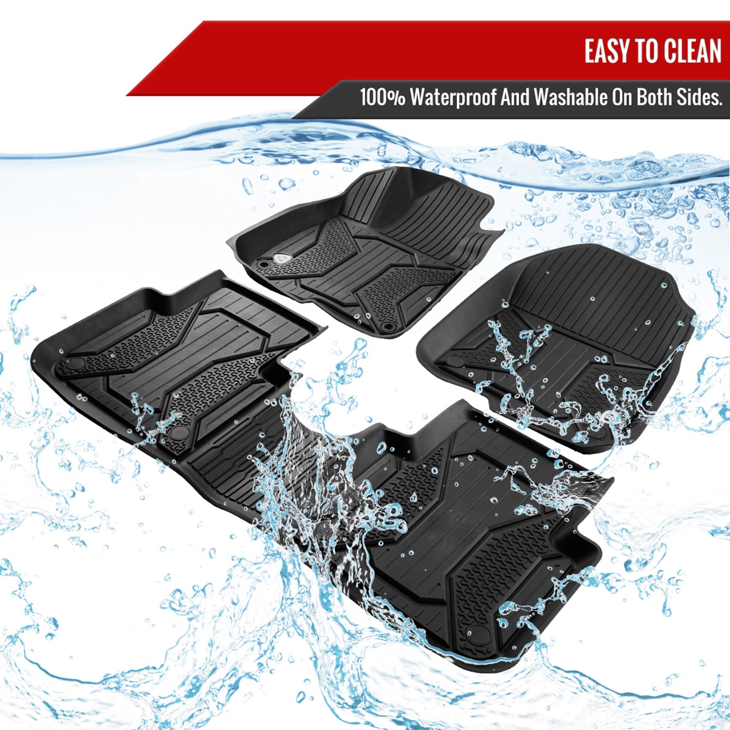 2017-2022 Honda CR-V Floor Mats Liner 3Pcs All Weather TPE