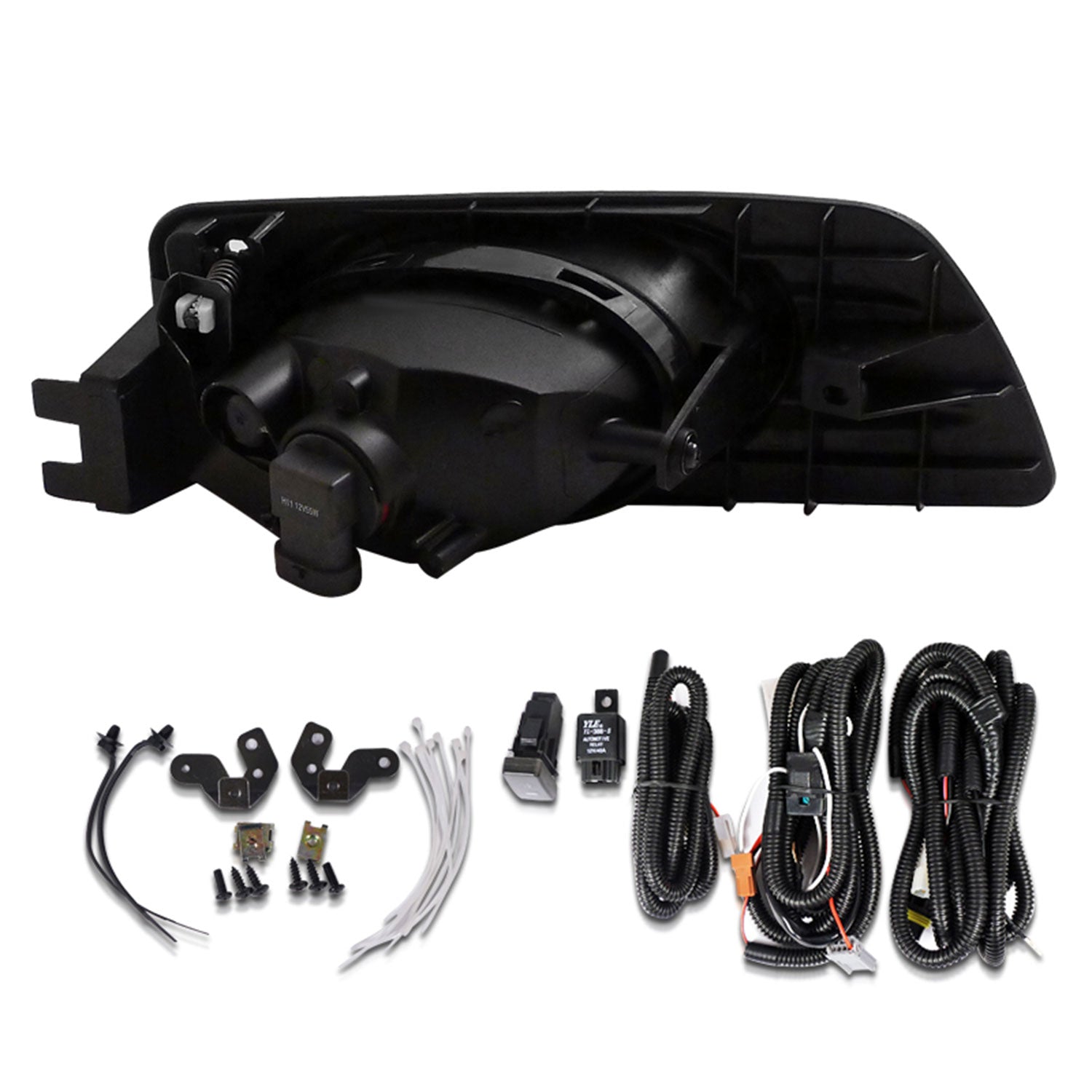 2006-2007 Honda Accord Sedan H11 Fog Lights Kit Chrome Housing/Yellow Lens