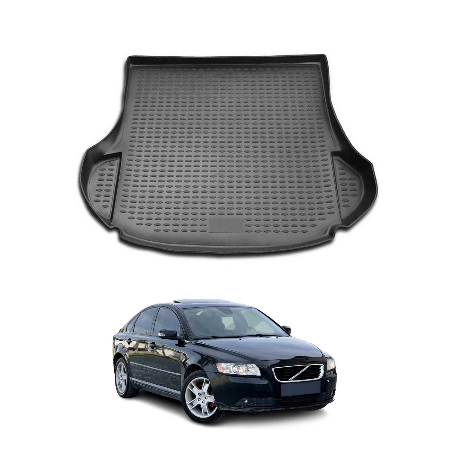 2004-2012 Volvo S40 Cargo Liner Trunk Mat All Weather Black