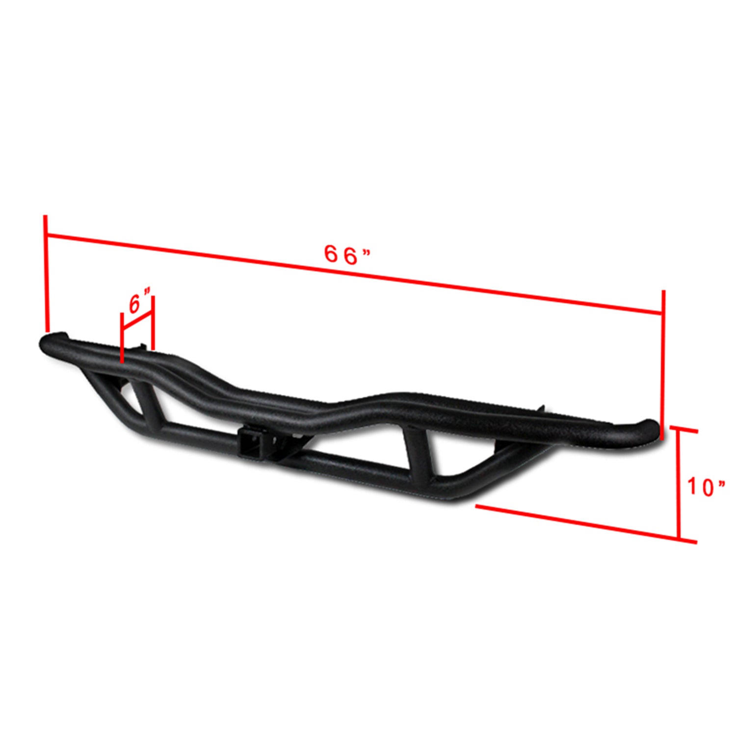 2007-2018 Jeep Wrangler JK Off Road Rock Crawler Black Rear Bumper Guard