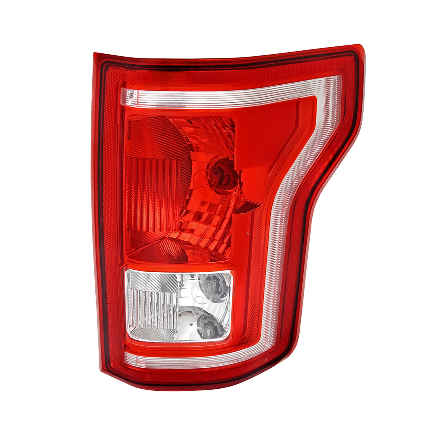 2015-2017 Ford F-150 Factory Passenger/Right Replacement Tail Light Chrome/Red