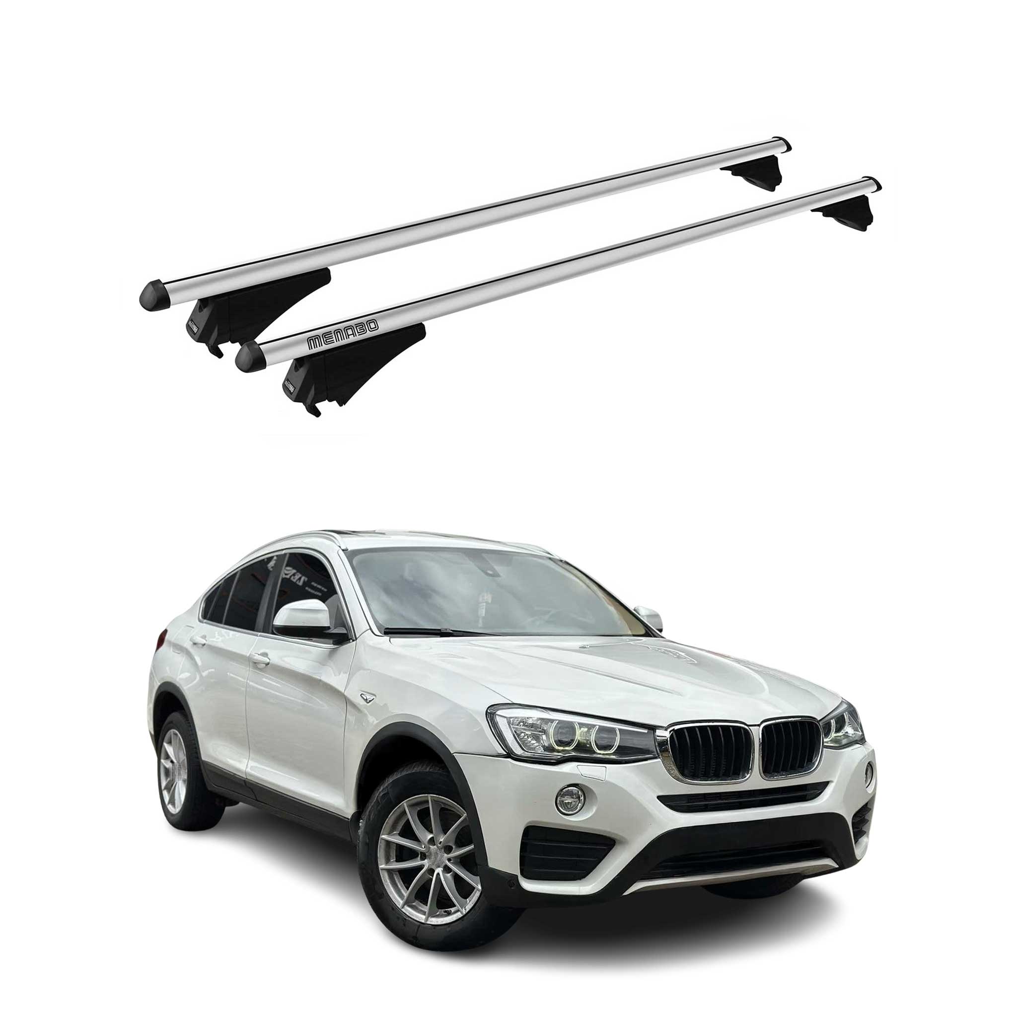 2015-2018 BMW X4 F26 Roof Rack Cross Bars Silver