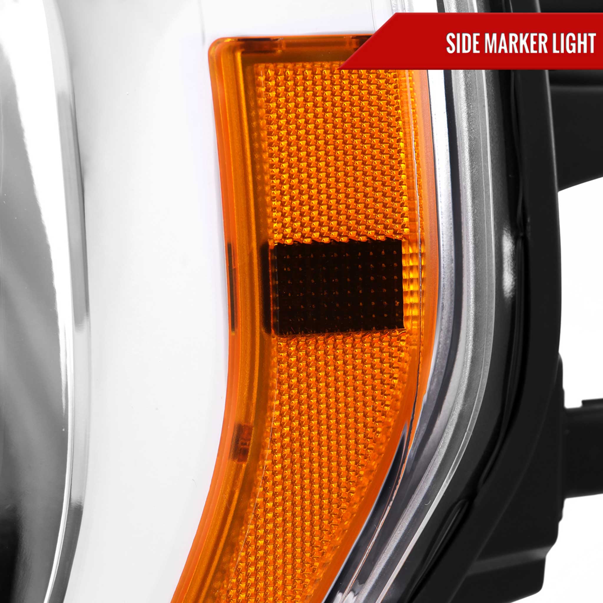 For Ford F-150 2021-2023 Factory Style Headlight Chrome Housing Clear Lens Driver Side Only