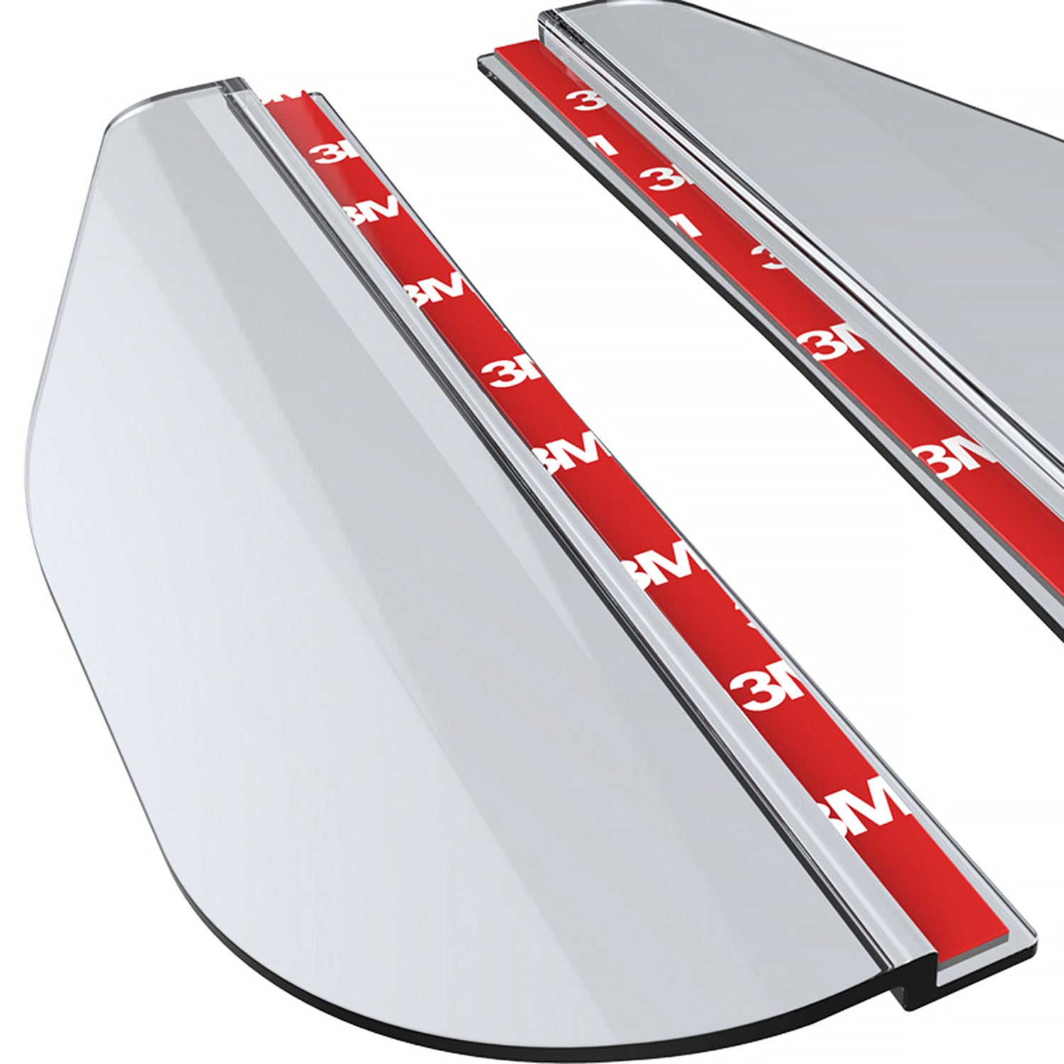 Universal Clear PVC Plastic Car Rear View Side Mirror Rain Board Eyebrow 2Pcs