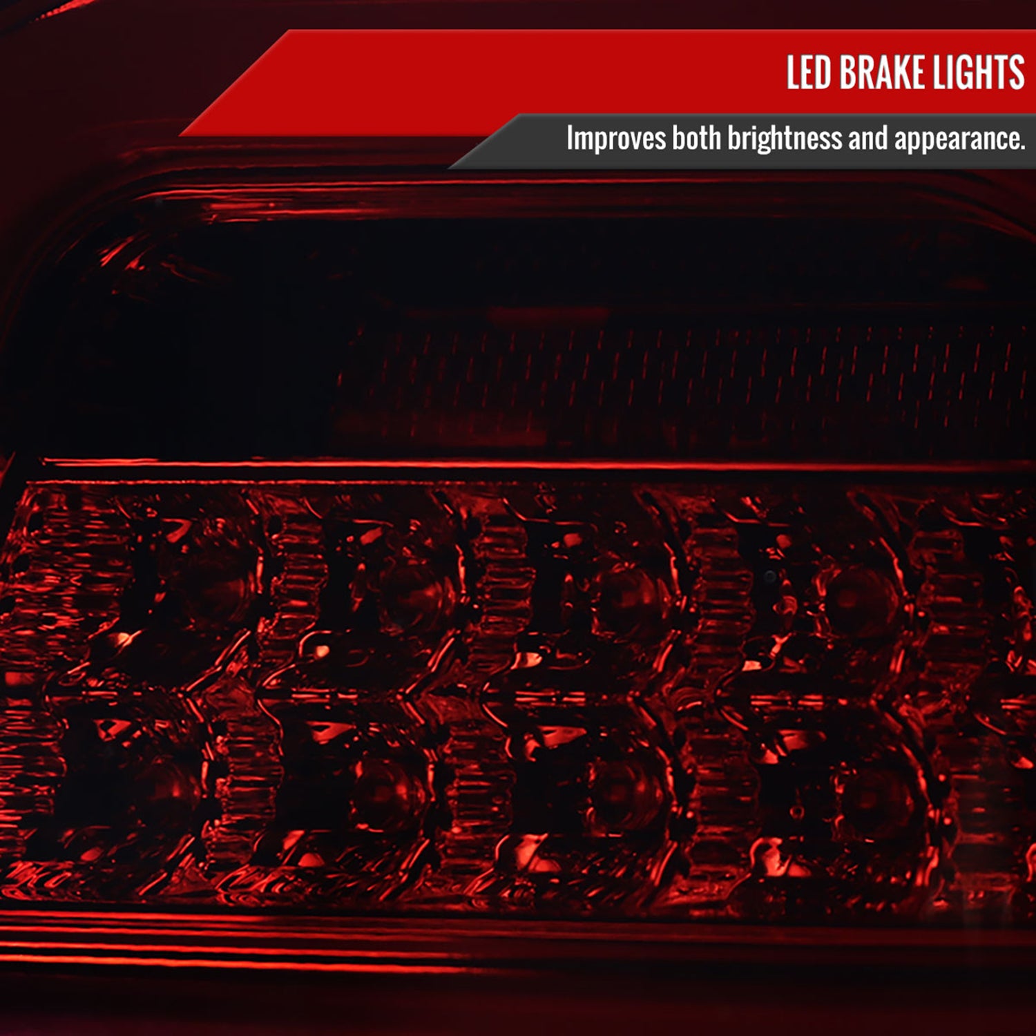 2006-2011 Mercedes Benz W164 ML Class LED Tail Lights Chrome/Red Smoke Lens