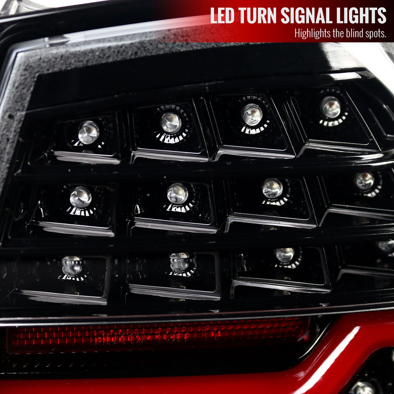 2006-2008 BMW E90 3 Series Sedan LED Tail Lights Jet Black/Clear Lens