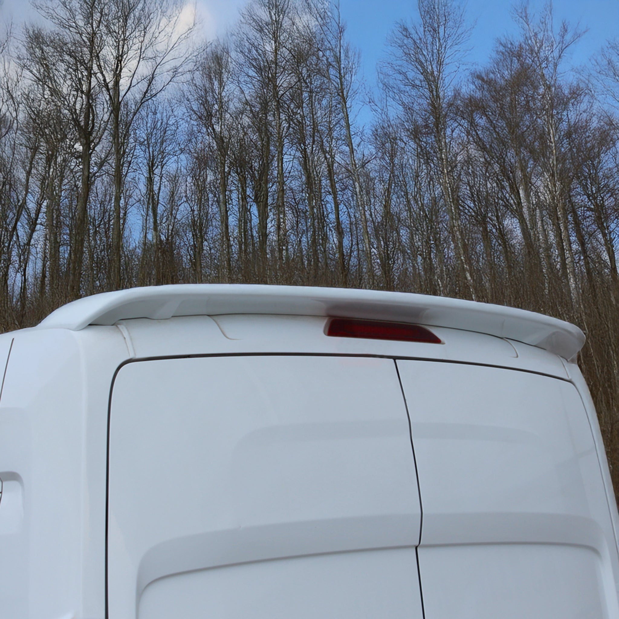 2015-2020 Ford Transit Rear Trunk Spoiler Wing White 1 Pc